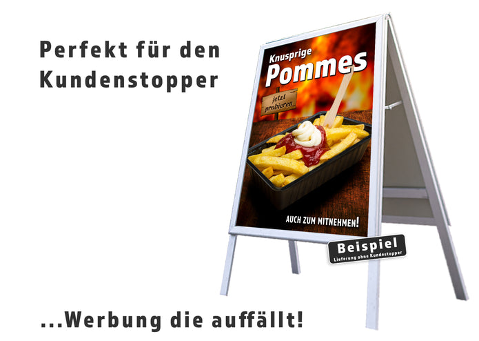 Klebefolie oder Fotokarton KNUSPRIGE POMMES