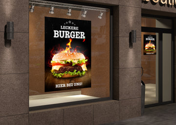 Klebefolie oder Fotokarton LECKERE BURGER - 0