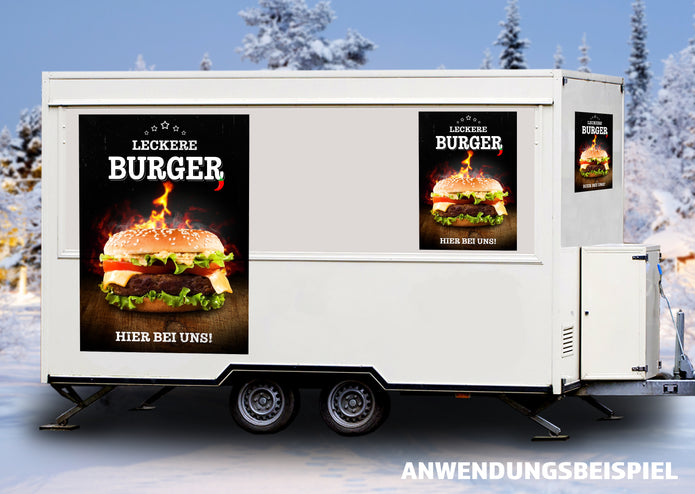 Klebefolie oder Fotokarton LECKERE BURGER