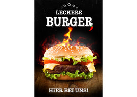 Klebefolie oder Fotokarton LECKERE BURGER