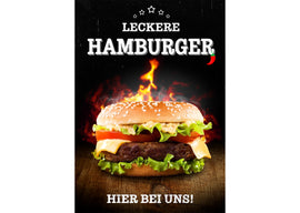 Klebefolie oder Fotokarton LECKERE HAMBURGER