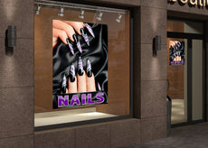 Klebefolie oder Fotokarton NAILS Nageldesign lila-2