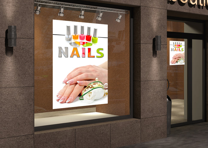 Klebefolie oder Fotokarton NAILS Nageldesign bunt