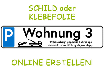 Klebefolie oder PVC-Schild mit deinem Design 'P' - 0
