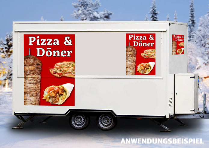 Klebefolie oder Fotokarton PIZZA & DÖNER