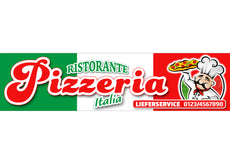 PVC-Banner oder Klebefolie PIZZA ITALIA personalisierbar-1