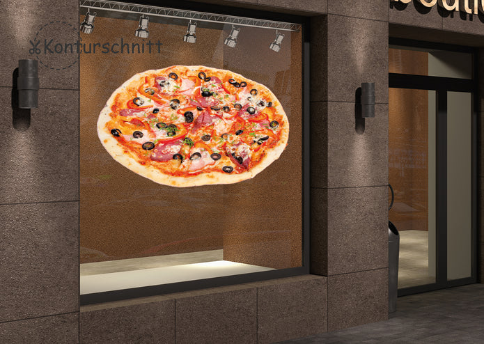 Klebefolie PIZZA Konturschnitt