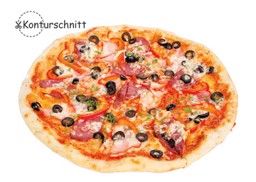 Klebefolie PIZZA Konturschnitt