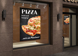 Klebefolie oder Fotokarton PIZZA frisch und knusprig - 0