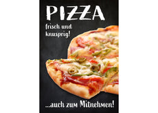 Klebefolie oder Fotokarton PIZZA frisch und knusprig-1