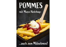 Klebefolie oder Fotokarton POMMES MIT MAYO/KETCHUP-1