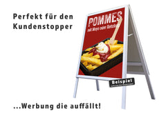 Klebefolie oder Fotokarton POMMES MIT MAYO ODER KETCHUP-4