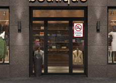 Klebefolie RAUCHEN VERBOTEN im ges. Gebäude - Konturschnitt-2