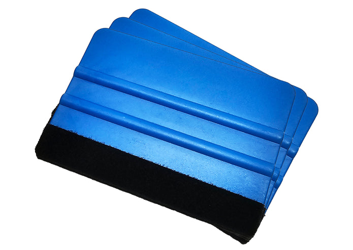 Filzrakel Folienrakel für Wandtattoos und Klebefolien allgemein in blau 3 Stück