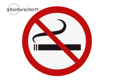 Klebefolie RAUCHEN VERBOTEN Konturschnitt-1
