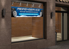 PVC-Banner oder Klebefolie REIFENSERVICE WINTERREIFEN personalisierbar-2
