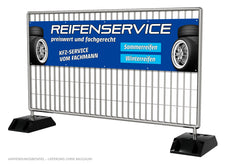 PVC-Banner oder Klebefolie REIFENSERVICE - KFZ-SERVICE blau-4