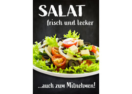 Klebefolie oder Fotokarton SALAT frisch und lecker