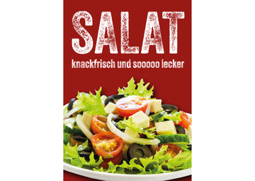 Klebefolie oder Fotokarton SALAT - KNACKIG FRISCH UND SOOOOO LECKER