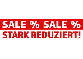 PVC-Banner oder Klebefolie SALE - STARK REDUZIERT