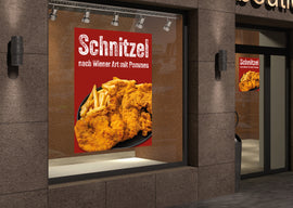 Klebefolie oder Fotokarton SCHNITZEL NACH WIENER ART MIT POMMES - 0