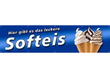 PVC-Banner oder Klebefolie LECKERES SOFTEIS BB3