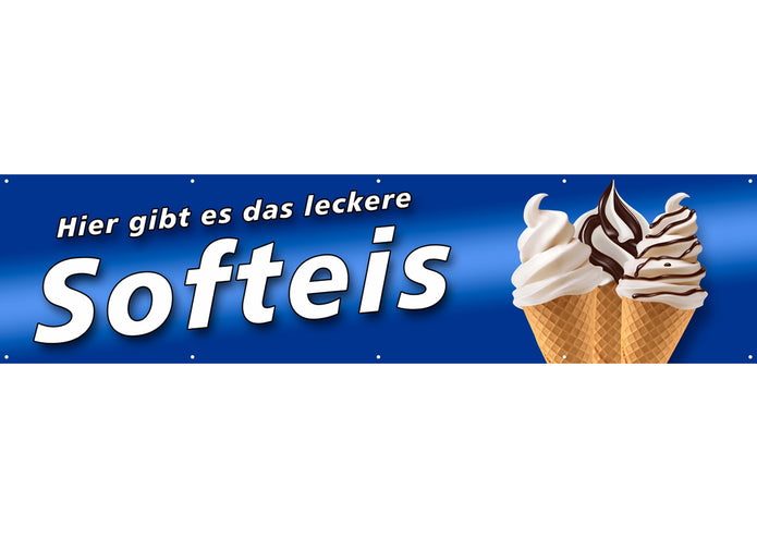 PVC-Banner oder Klebefolie LECKERES SOFTEIS BB3