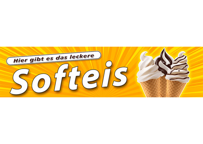 PVC-Banner oder Klebefolie LECKERES SOFTEIS YS3