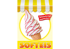 Klebefolie oder Fotokarton SOFTEIS ERFRISCHEND LECKER-1