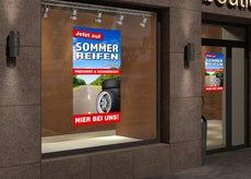 PVC-Banner oder Klebefolie JETZT AUF SOMMERREIFEN WECHSELN!-2