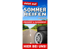 PVC-Banner oder Klebefolie JETZT AUF SOMMERREIFEN WECHSELN!-1