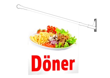 Fahne DÖNER inkl. Halterung