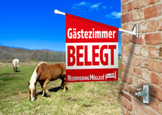Fahne GÄSTEZIMMER BELEGT inkl. Halterung-2