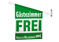 Fahne GÄSTEZIMMER FREI inkl. Halterung-1