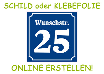 Klebefolie oder PVC-Schild mit deinem Design online erstellen - 0