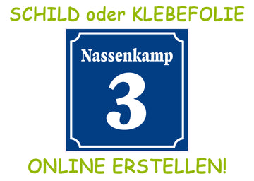 Klebefolie oder PVC-Schild mit deinem Design online erstellen