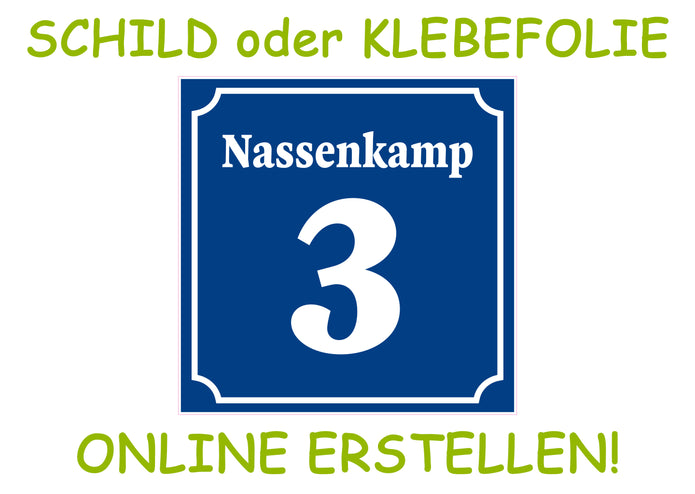 Klebefolie oder PVC-Schild mit deinem Design online erstellen