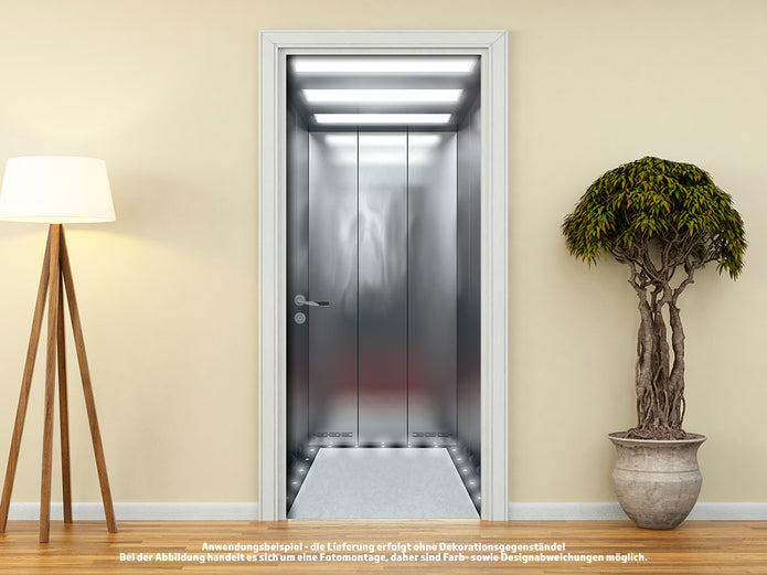 Türtapete FAHRSTUHL - AUFZUG - ELEVATOR selbstklebend