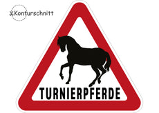 Klebefolie TURNIERPFERDE Konturschnitt-1