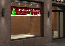 PVC-Banner oder Klebefolie WEIHNACHTSBÄUME VERKAUF V2R-2
