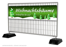 PVC-Banner oder Klebefolie WEIHNACHTSBÄUME VERKAUF V1G-3