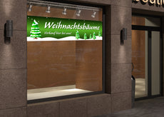 PVC-Banner oder Klebefolie WEIHNACHTSBÄUME VERKAUF V1G-2