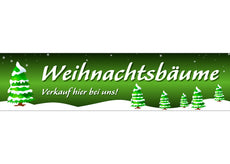 PVC-Banner oder Klebefolie WEIHNACHTSBÄUME VERKAUF V1G-1