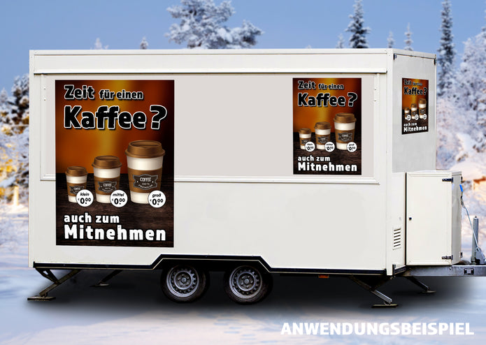 Klebefolie oder Fotokarton LUST AUF EINEN KAFFEE? to Go!