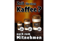 Klebefolie oder Fotokarton LUST AUF EINEN KAFFEE? to Go!-1