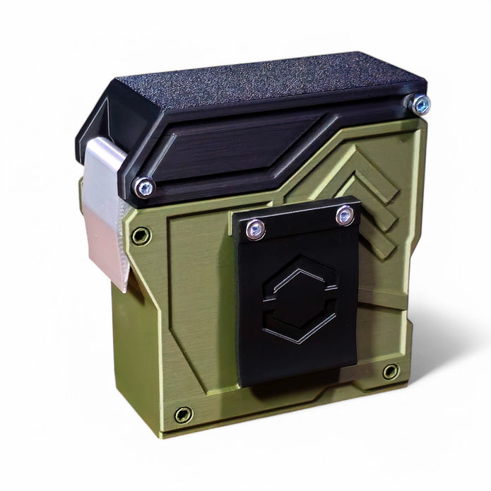 Zigarettenschachtel TANK-31 mit Gürtelclip für bis zu 31 Zigaretten